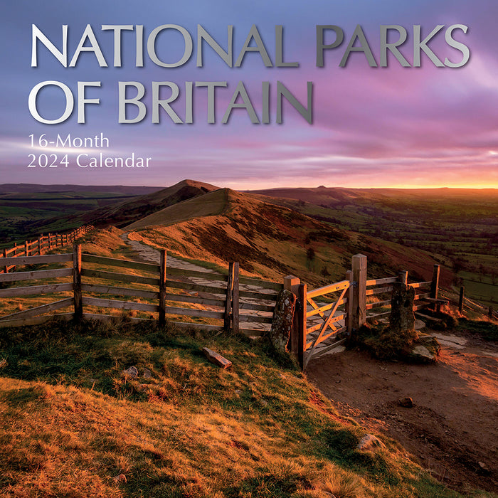 The Gifted Stationary Company 2024 Square Wall Calendar - National Parks Of Britain
