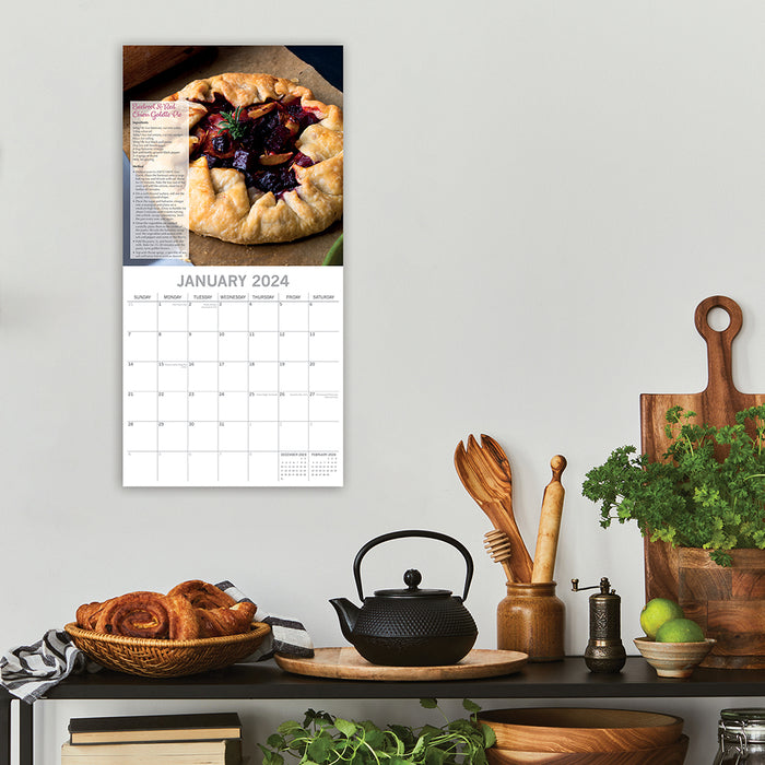 The Gifted Stationary Company 2024 Square Wall Calendar - Tasty Vegetarian Recipe's