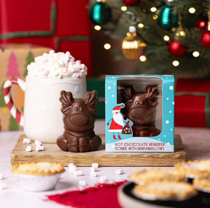 Cocoba Single Blonde Reindeer Hot Chocolate Bombe