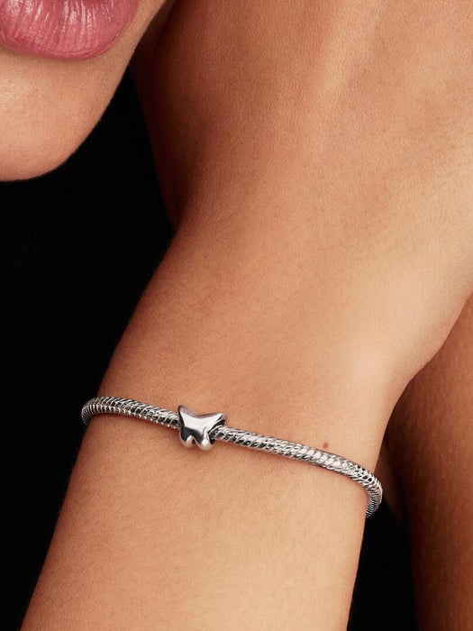 Pandora Textured Elephant Mini Charm Sterling Silver