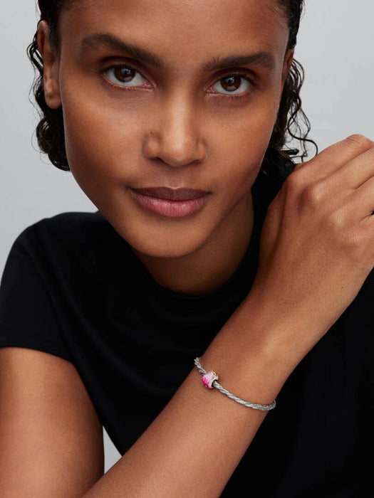 Pandora Pink Tulip Charm 14k Gold Plating And Sterling Silver