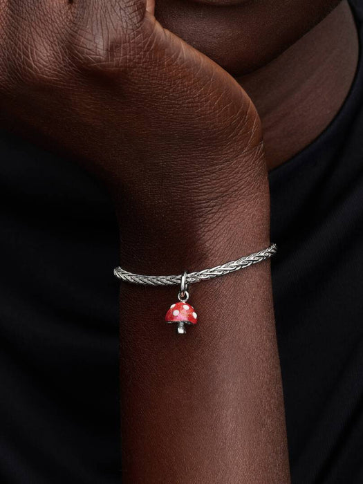 Pandora Glow-in-the-dark Mushroom Dangle Charm Sterling Silver