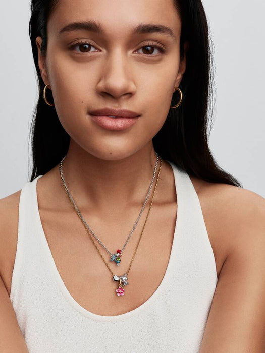 Pandora Disney Moana Flower Dangle Charm 14k Gold Plating