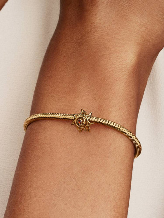 Pandora Sun Openwork Charm 14k Gold Plating