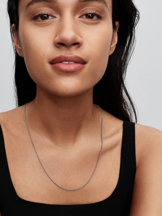 Pandora Rope Chain Necklace Sterling Silver