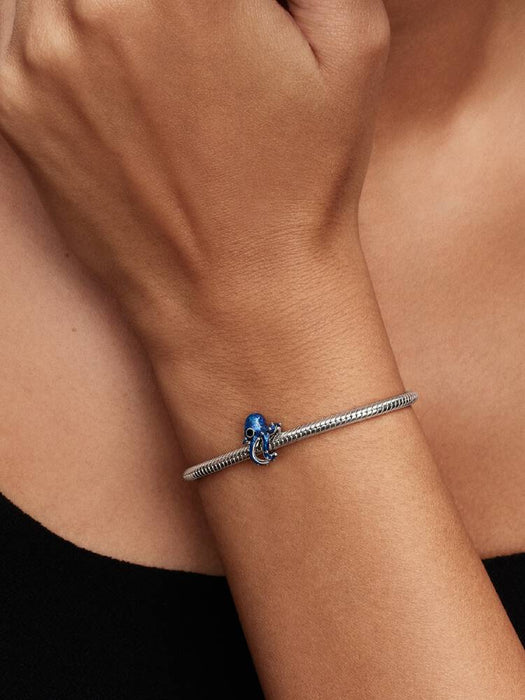 Pandora Blue Octopus Charm Sterling silver