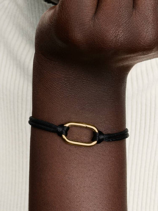 Pandora Openable Link Cord Bracelet 14k Gold Plating