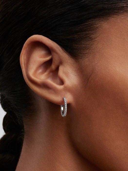 Pandora Sparkling Mini Hoop Earrings 14k Gold Plated