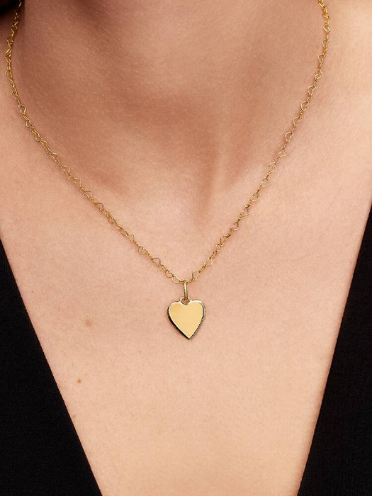 Pandora Engravable Heart Tag Pendant 14k Gold Plating