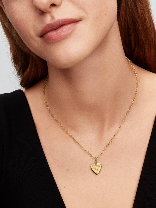 Pandora Engravable Heart Tag Pendant 14k Gold Plating