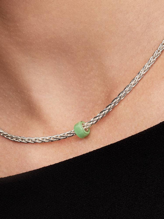Pandora Green Murano Glass Mini Charm Sterling Silver