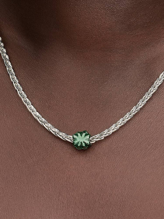 Pandora Green Clover Mini Charm Sterling Silver