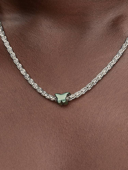 Pandora Green Butterfly Mini Charm Sterling Silver