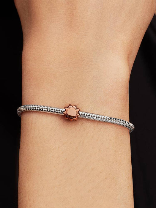 Pandora Orange Sun Mini Charm Sterling Silver