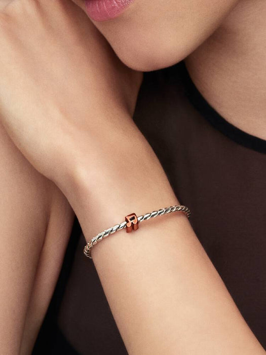 Pandora Orange Music Note Mini Charm Sterling Silver