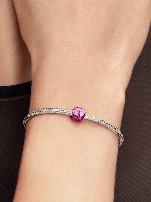 Pandora Pink Ladybird Mini Charm Sterling Silver
