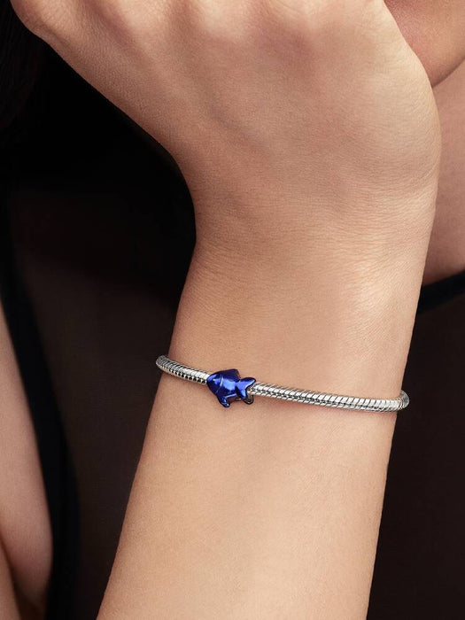Pandora Blue Fish Mini Charm Sterling Silver