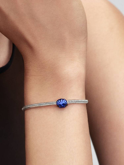 Pandora Blue Shell Mini Charm Sterling Silver