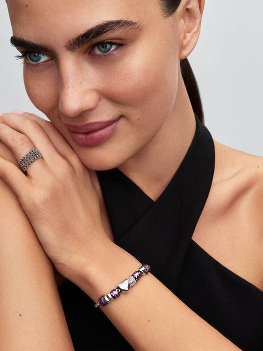 Pandora Purple Paw Mini Charm Sterling Silver