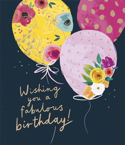 UKG 'Wishing You A Fabulous Birthday' Birthday Card