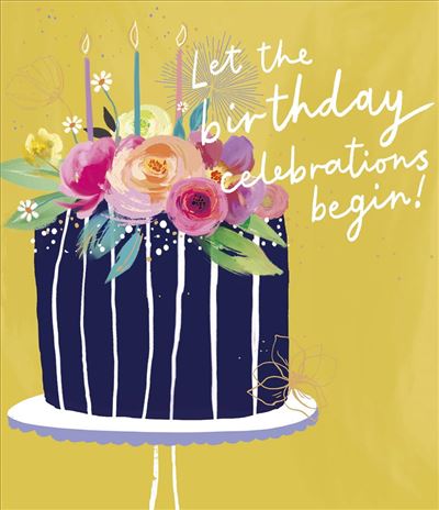 UKG 'Let The Birthday Celebrations Begin' Birthday Card