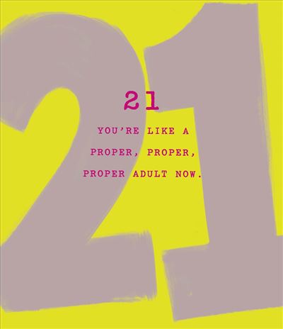 UKG '21' Birthday Card