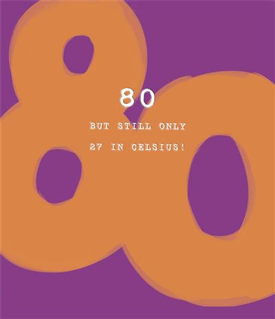 UKG '80 But Still Only 27 In Celsius' Birthday Card