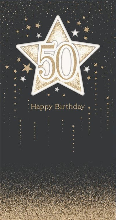 UKG '50 Happy Birthday' Birthday Card