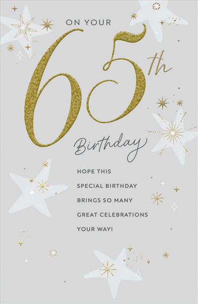 UKG 'On Your 65th Birthday' Birthday Card