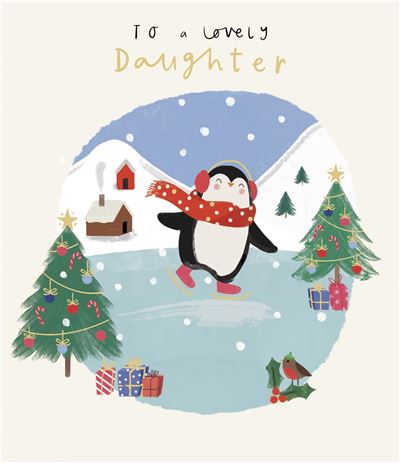 UKG 'To A Lovely Daughter' Christmas Card