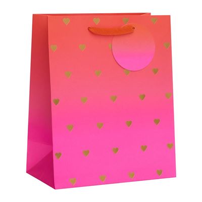 UKG Ombre Hearts Medium Gift Bag