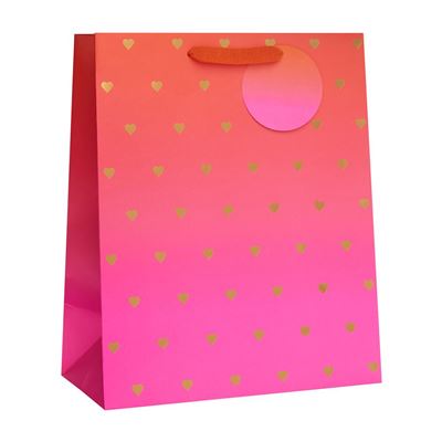 UKG Ombre Hearts Large Gift Bag