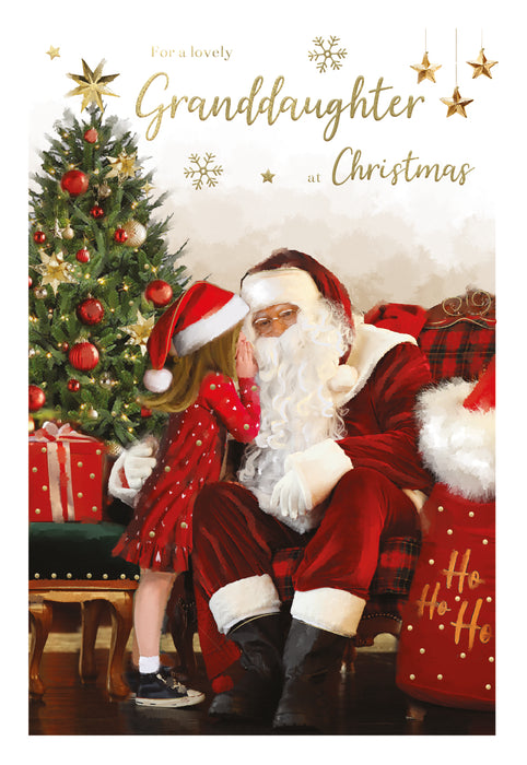 ICG For A Lovely Granddaughter at Christmas Card