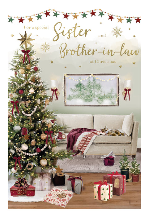 ICG For A Special Sister and Brother-in-law at Christmas - Tree Card