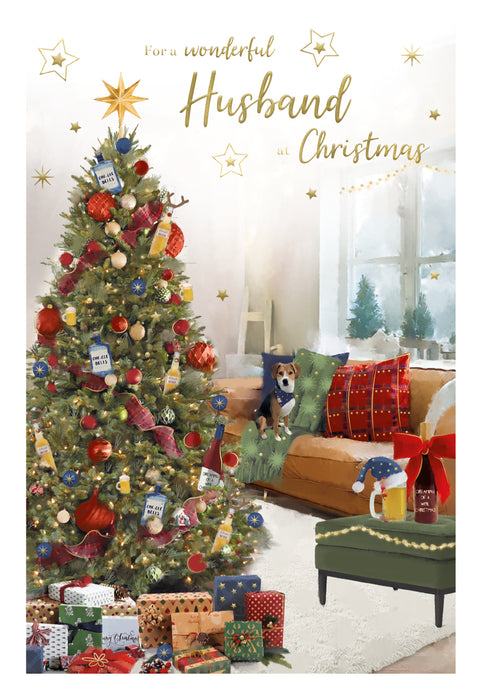 ICG For A Wonderful Husband at Christmas Card
