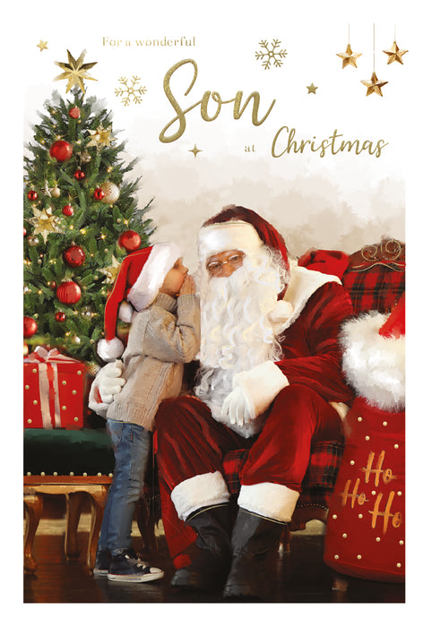 ICG For A Wonderful Son at Christmas - Santa Card