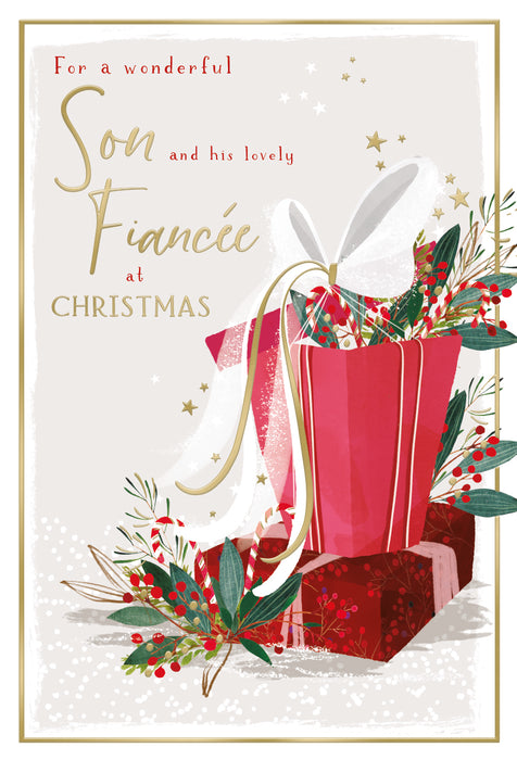 ICG For A Wonderful Son and His Lovely Fiancee at Christmas Card