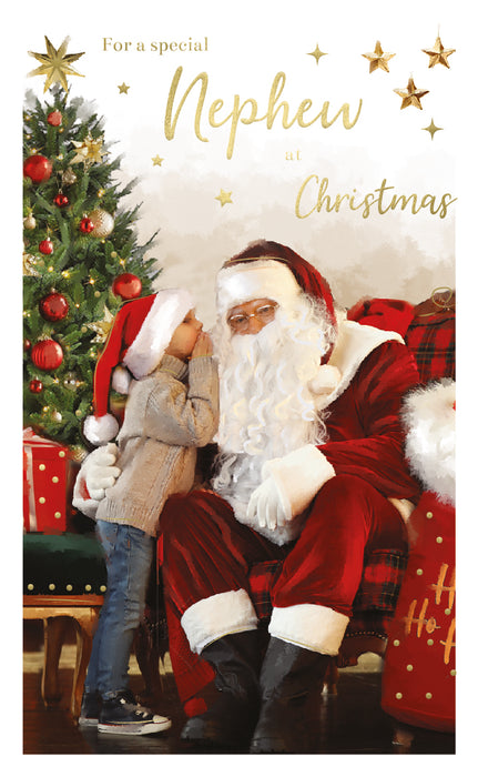 ICG For A Special Nephew at Christmas - Santa Card