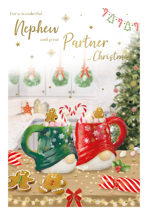 ICG For A Wonderful Nephew and Great Partner at Christmas Card
