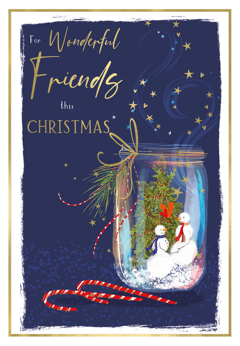 ICG For Wonderful Friends This Christmas - Candy Canes Card