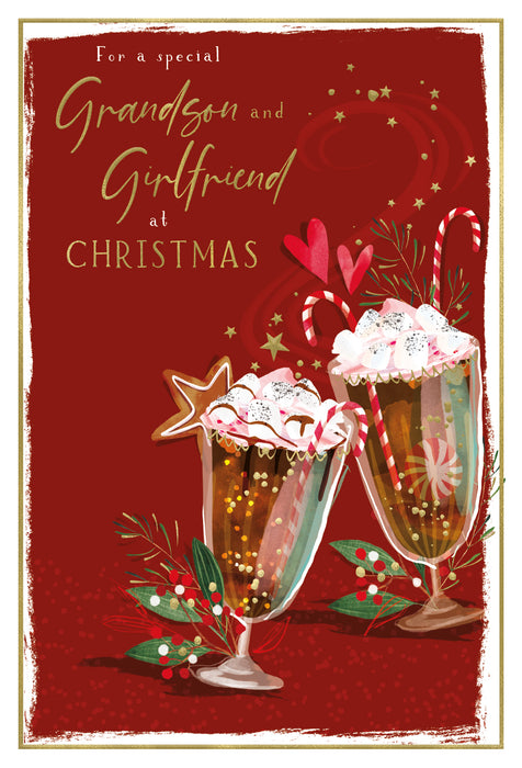 ICG For A Special Grandson and Girlfriend at Christmas Card
