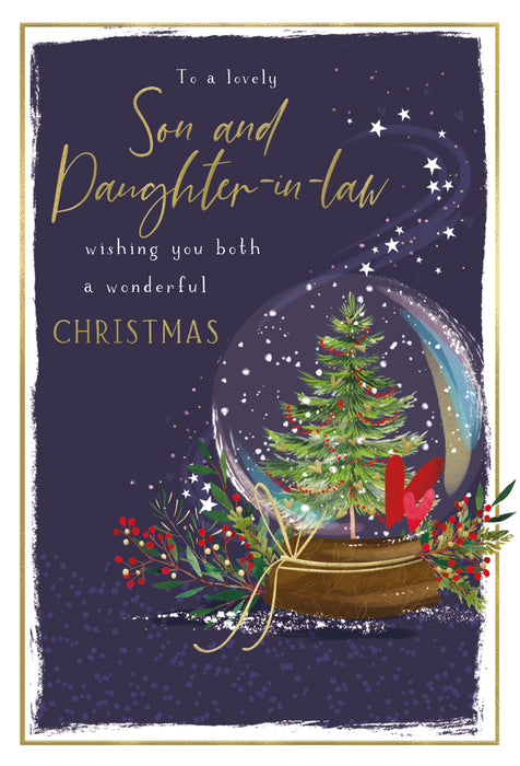ICG To A Lovely Son and Daughter-in-law Christmas Card