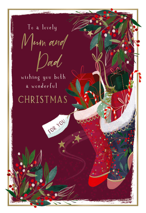ICG 'To A Lovely Mum And Dad' Christmas Card