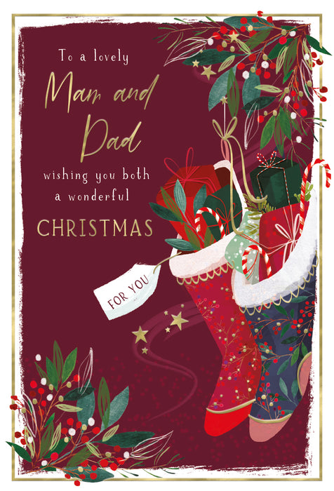 ICG To A Lovely Mam and Dad Christmas Card