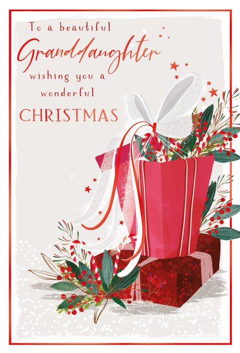 ICG To A Beautiful Granddaughter Christmas Card