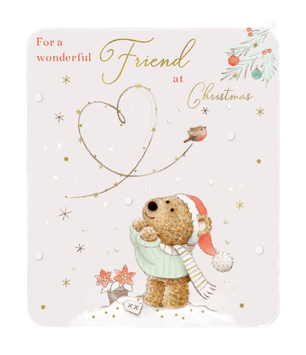 ICG For A Wonderful Friend at Christmas - Bear Card