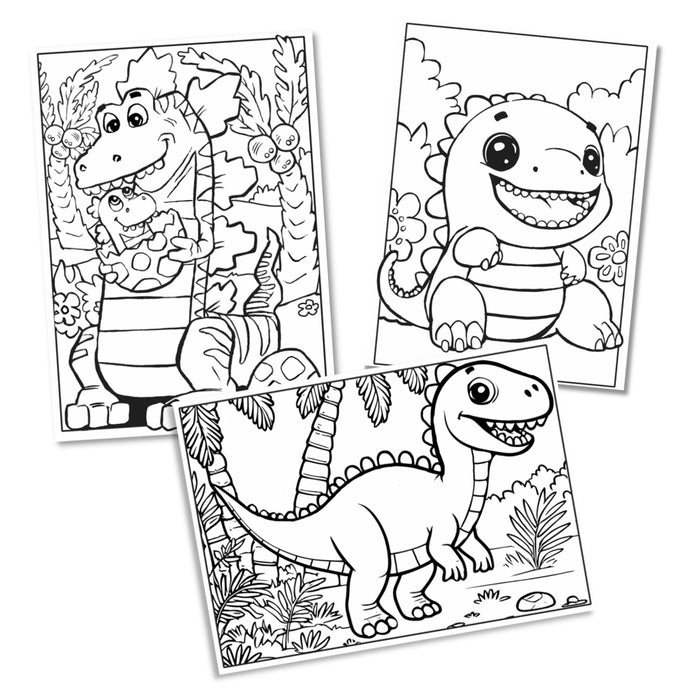 House Of Marbles Dinosaur Colouring Book