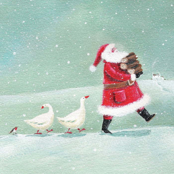 ICG Open Christmas Card - Santa/Geese
