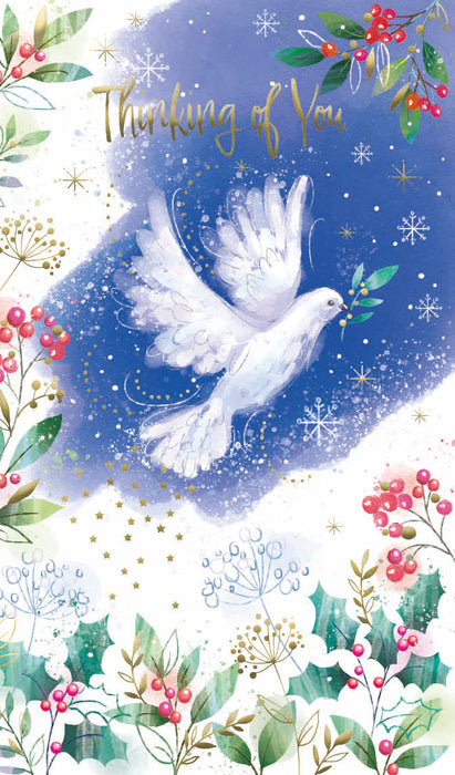 ICG Thinking of You Christmas Card - Dove