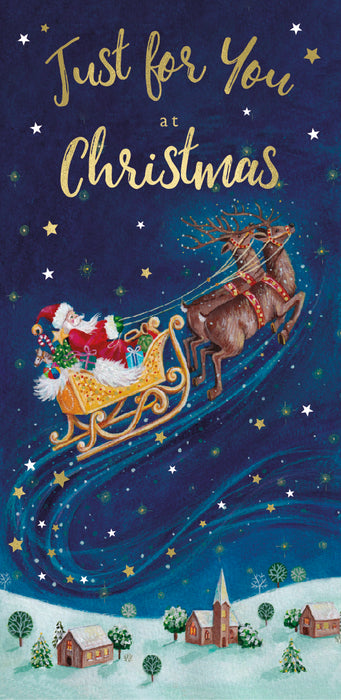 ICG Christmas Money Wallet - Santa/Sleigh